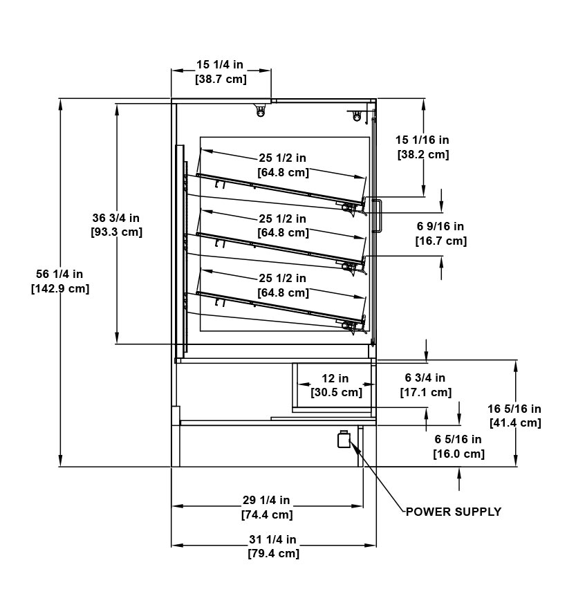 i2i Small Format island Display Case BWU Module