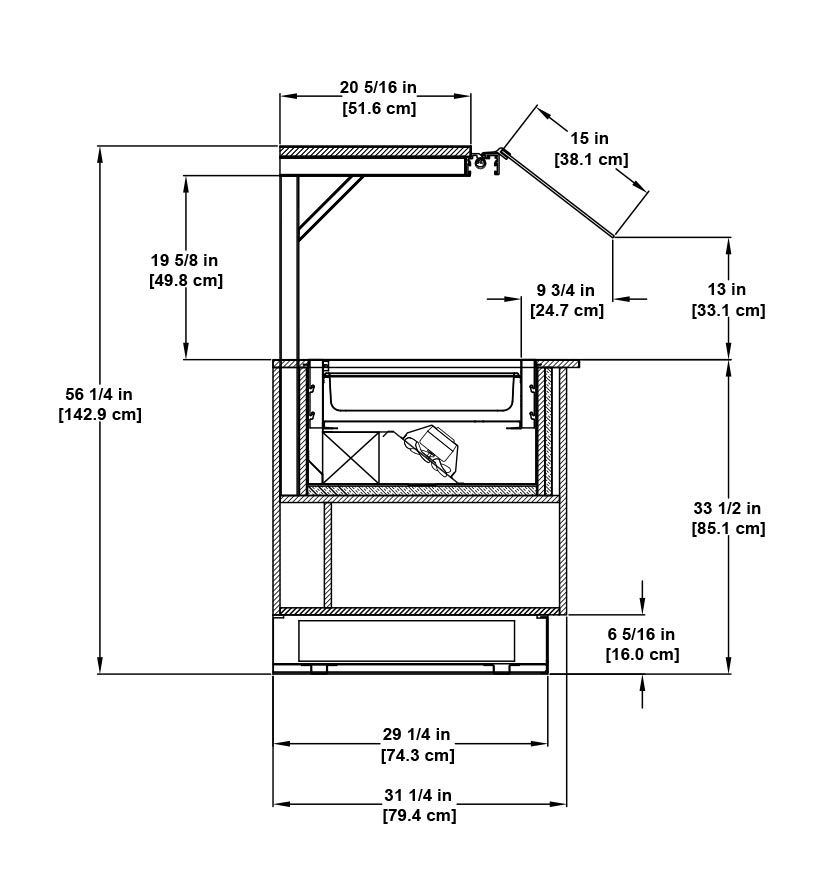 i2i Small Format Island Display Case SB Module