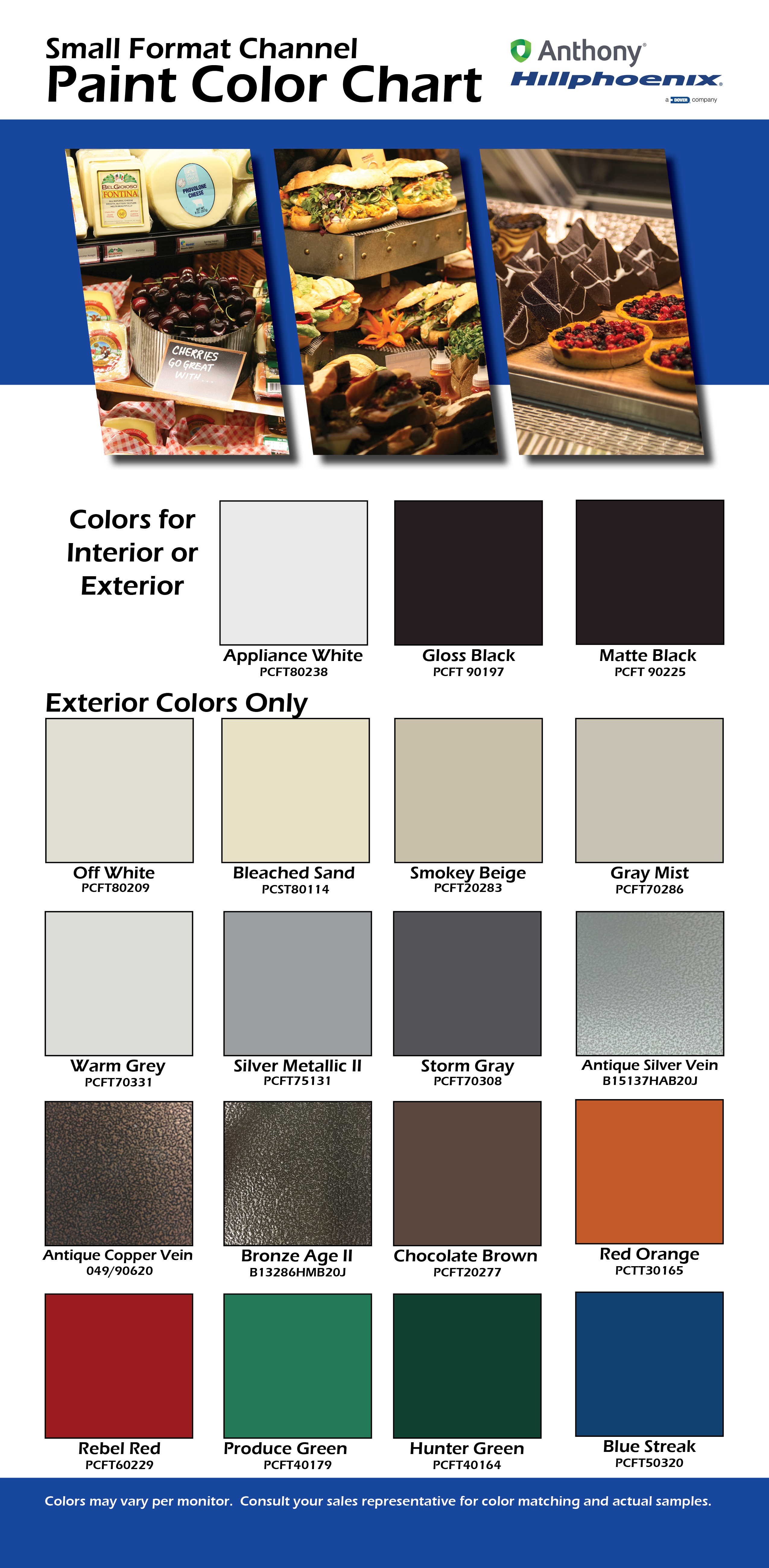 Island Paint Color Chart