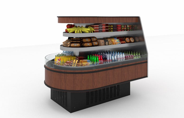 HVI-3-304S-EC SFC Multi-Deck, Self-Service Island Display for
