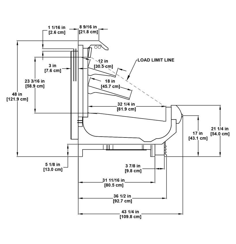 O3UM multi-deck medium-temperature utility cross-merchandiser for dairy, deli, meat, seafood and produce products: technical reference sheet.