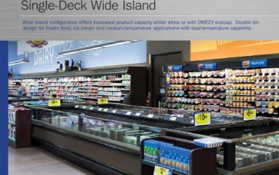 thumbnail of OWIZV Single-Deck Wide Island End Cap Glass Display Case