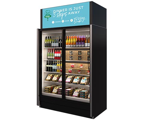 Meal Kit Merchandiser JNRBHK Display Case