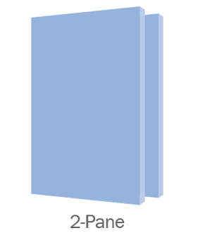 Clarity Display Case 2 Pane Door