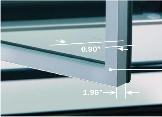Clarity Door Infinity 90 Close Up